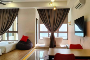 NEW Cozy Seaview Bali Residences Studio 4pax near Jonker